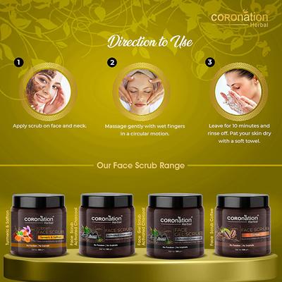 COROnation Herbal Ubtan Face Scrub 100 gm - Scrubs & Exfoliants