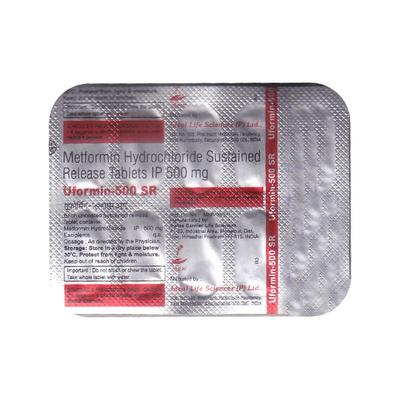 UFORMIN 500 Tablet 10's - Diabetes-Ant