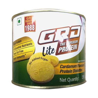 GRD LITE THE SUPERIOR PROTEIN NO ADDED SUGAR CARDAMOM FLAVOURED Diskettes 250g - Supplements-Vam
