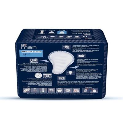 Seni Man Bladder Control Guards Active Light Pads 15's - Adult Diapers & Pads