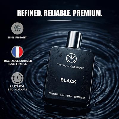 The Man Company Black EDT Perfume For Men 50 ml - Men Perfumes (Edt/Edp)