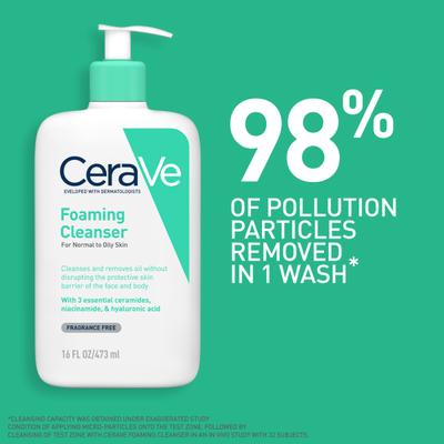 CeraVe Foaming Cleanser For Normal To Oily Skin 473 ml - Face Wash & Cleansers