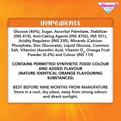Glucon-D Immunovolt Glucose Energy Bites - Orange 18 gm - Energy Drinks