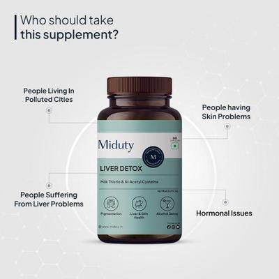Miduty Liver Detox Capsule 60's - Vital Health