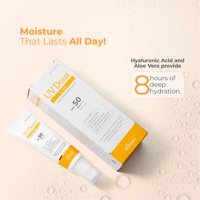UV Doux D-TAN Aqua SPF 50 Sunscreen Lotion 50 ml - Face Sunscreen