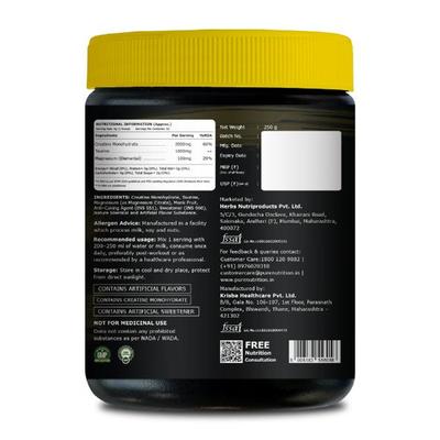 Pure Nutrition NXTSHIFT All-In-One Creatine Monohydrate Powder - Orange Flavour 250 g - Multi-Vitamins