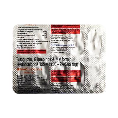 GLIMISAVE NEXA 2/500 Tablet 10's - Diabetes-Ant