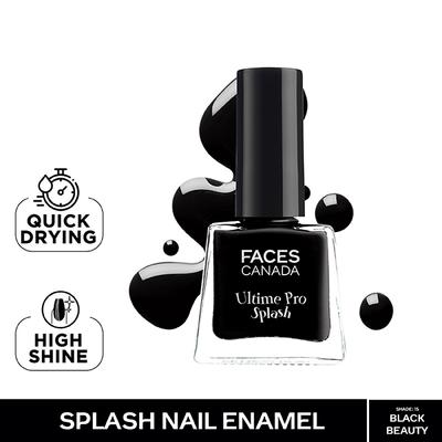 FACESCANADA Ultime Pro Splash Mini Nail Enamel Black Beauty 15 5 ml - Nail Polish