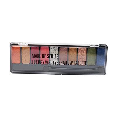 Matt Look 10 Colours Eyeshadow Makeup Series Luxury Wet Eyeshadow Palette, Multicolor - 02 8 gm - Eye Shadow Palettes