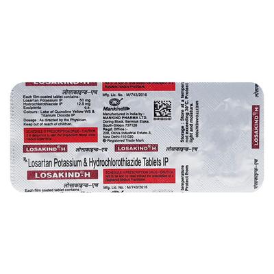 Losakind H Tablet 10'S - Hypertension-Ang