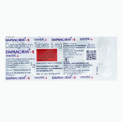 DAPANORM 5 Tablet 10's - Diabetes-Ant