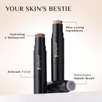 Pilgrim Classic Nude Foundation Stick, Dream Matte, Lightweight, Full Coverage with Vitamin C 10 gm - Foundation
