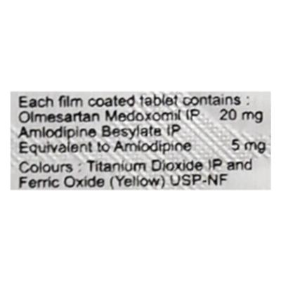 Olmesar A 20mg Tablet 15'S - Hypertension-Ang