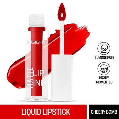 Insight Cosmetics Matte Lip Ink-Cherry Bomb 4gm - Liquid Lipsticks