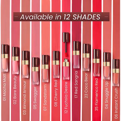 Charmacy Milano Stunning Longstay Liquid Lip Lipstick - Mocha Matt 01 5.6 ml - Liquid Lipsticks