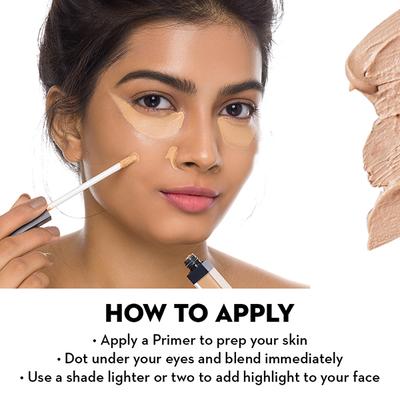 SUGAR Cosmetics Magic Wand Waterproof Concealer - 15 Cappuccino (Light Cool Undertone) 8.4 ML - Concealer