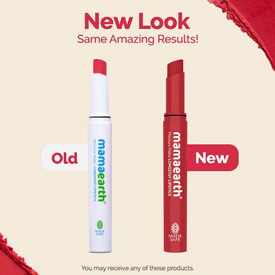 Mamaearth Moisture Matte Long stay Lipstick with Avocado Oil & Vitamin E for 12 Hour Long Stay 07 Raspberry Scarlet 2 gm - Lipsticks