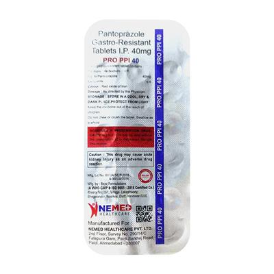 PRO PPI 40 Tablet 15's - Ulcer/Reflux/Flatulence-Aaa