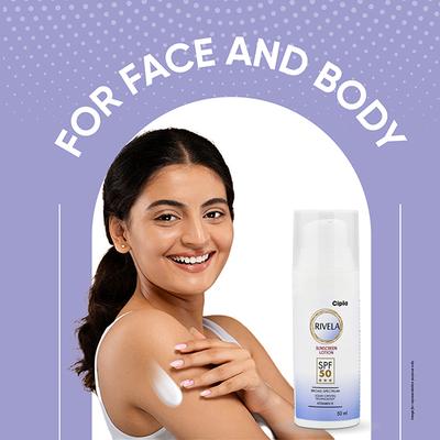 Rivela SPF 50 Sunscreen Lotion 50ml - Dry Skin-Emo