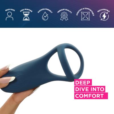 Skore Waves Multi-Mode Chargeable Vibrating Ring 1's - Massagers And Vibrators