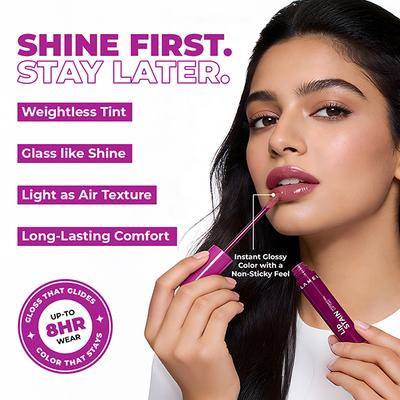 Lamel Lip Stain Hydrating Lip Tint 02 Passion 2.7 gm - Lip Stains & Tints