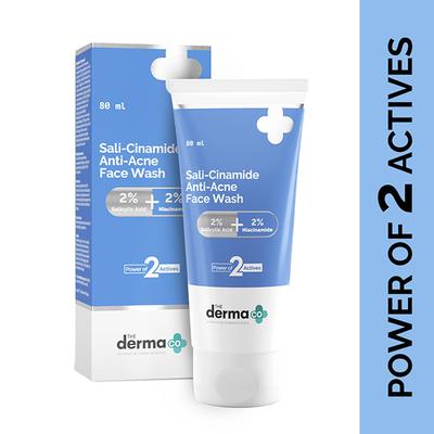 The Derma Co. Sali Cinamide Anti Acne Face Wash with Salicylic Acid and Niacinamide 80 ml - Face Washes
