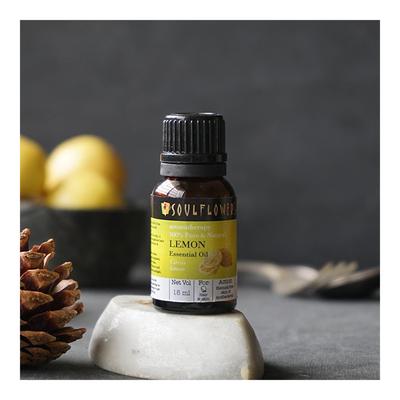 Soulflower Essential Oil - Lemon 15 ml - Essential Oils