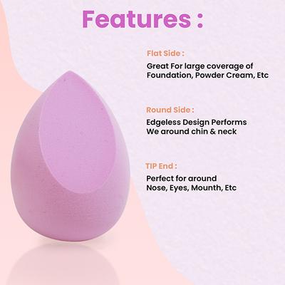 Bronson Beauty Blend Sponge With Holder Case For Liquid Cream And Powder Color May Vary 1's - Sponges & Applicators