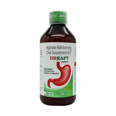 DDRAFT SUGAR FREE PEPPERMINT FLAVOUR Oral Suspension 200ml - Ulcer/Reflux/Flatulence-Aaa