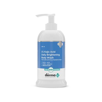The Derma Co. 1% Kojic Acid Daily Brightening Body Wash with Alpha Arbutin for Dark Spots & Pigmentation 250 ml - Shower Gels & Body Wash