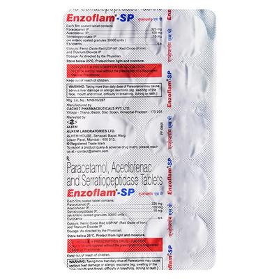 ENZOFLAM SP Tablet 10's - Pain relief-Nsa