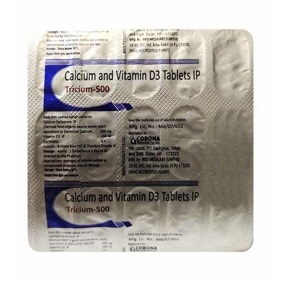 Tricium 500mg Tablet 15'S - Supplements-Cal