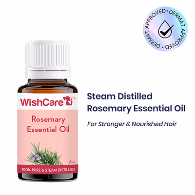 Wishcare 100% Pure Rosemary Essential Oil - Reduces Hairfall & Boosts Hair Growth (15ml) - Essential Oils