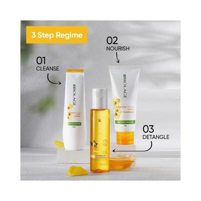 Biolage Smoothproof Anti-Frizz Conditioner with Camellia Oil and Glycerin for 72HR Frizz Control 98 gm - Conditioners