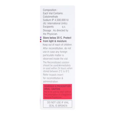 Colist 4.5Miu Injection 1's - Bacterial Infections-OAB