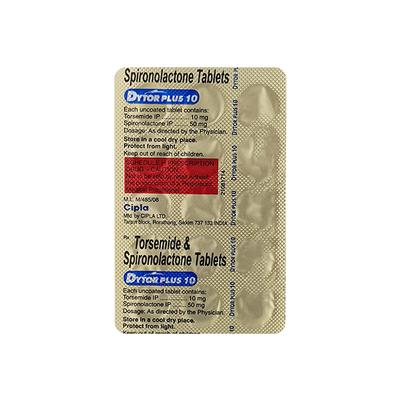 Dytor Plus 10mg Tablet 15'S - Hypertension-Diu