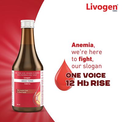 LIVOGEN ADULT Tonic 200ml - Supplements-Vam
