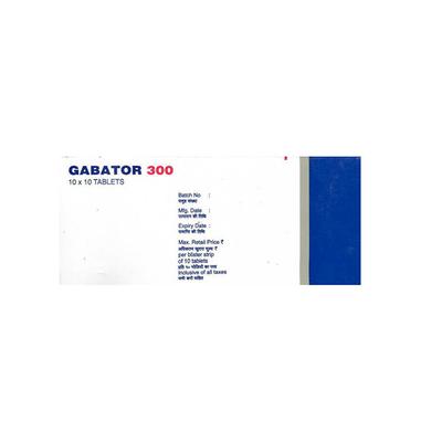 GABATOR 300 Tablet 10's - Neuropathic Pain-Dru