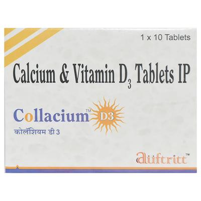 Collacium D3 Tablet 10'S - Supplements-Cal