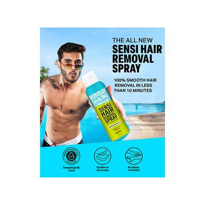 Bombay Shaving Company Sensi Hair Removal Spray For Men, Painless & Irritation Free Spray 200gm 2's - Hair Removal Cream
