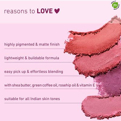 Plum Cheek-A-Boo Matte Blush Highly Pigmented Matte Finish 122 - Rose On You 4.5 gm - Blushes