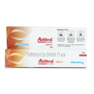 AZITHRAL Eye Ointment 5gm - Eye Infections-Eaa