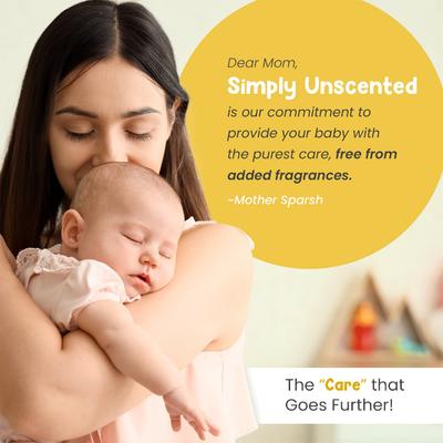 Mother Sparsh Simply Unscented Baby Wash 200 ml - Baby Body Wash