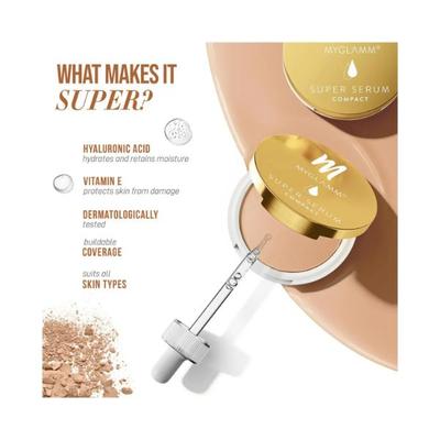MyGlamm Super Serum Compact -102W Beige 9 gm - Compact Powder