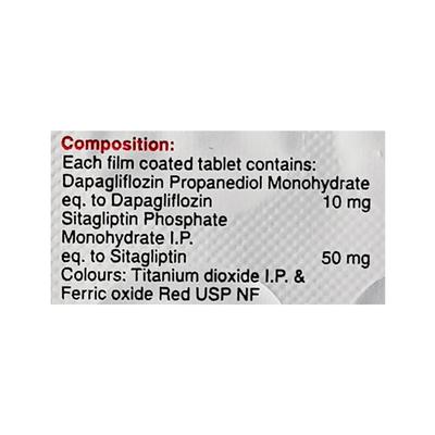 SITAZIT D 10/50 Tablet 10's - Diabetes-Ant