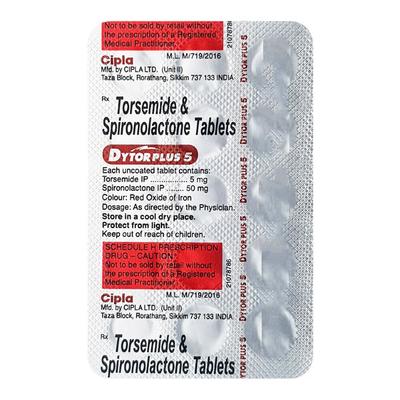 Dytor Plus 5mg Tablet 15'S - Hypertension-Diu