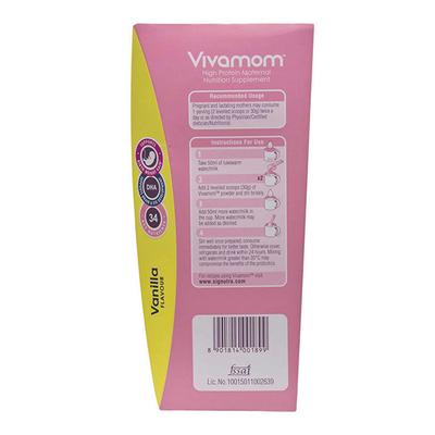 Vivamom High Protein Maternal Nutrition Supplement Powder Refill Gluten Free - Vanilla Flavour 400 g - Nutritional Supplements