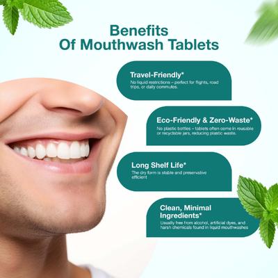 Bargad Mouthwash Tablets - Refreshing Mint 90's - Speciality Medicines