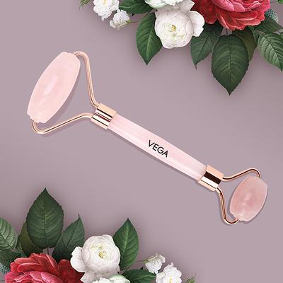 Vega Rose Quartz Face Roller (FR - 01) 1's - Massagers
