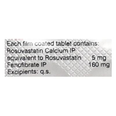 Roseday F 5mg Tablet 10'S - High Cholesterol-Dys